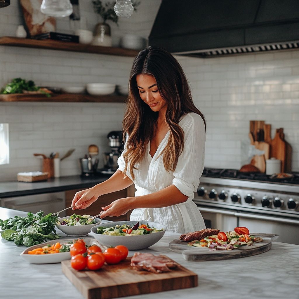 Abstract balanced plate with gentle arcs